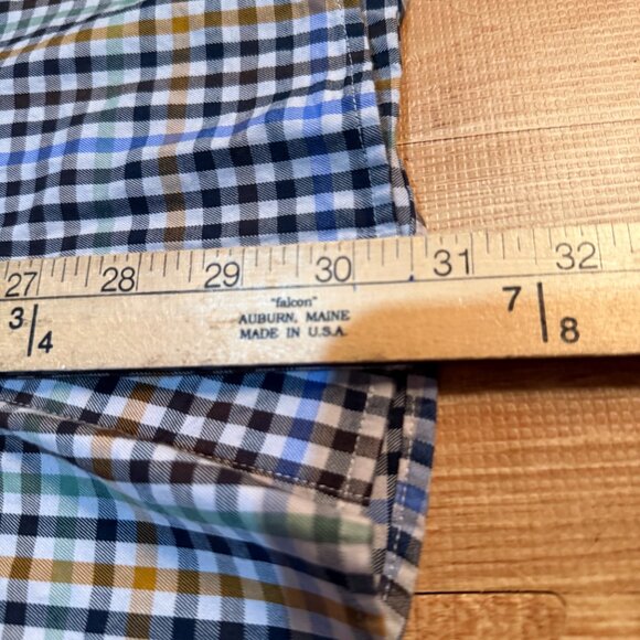 James Tattersall London XL Plaid Button Down Shirt 17–17.5 Multicolor Check - Picture 8 of 10